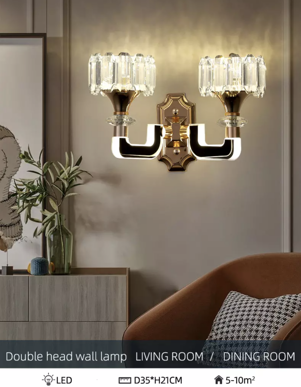 Marie Lustre De Cristal Wall Lamp - Reflect Lighting