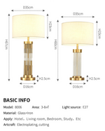 Ancelin Crystal Table Lamp Light- 2 Shapes - Reflect Lighting