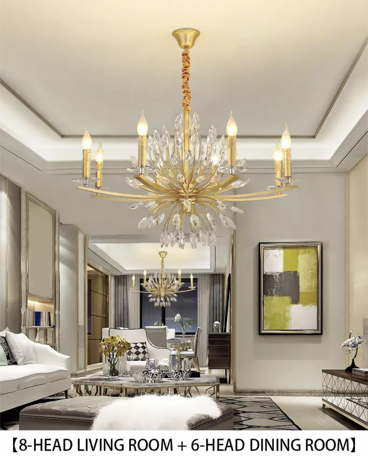 Sherlyn Kelly Gold Sputnik Chandelier - Reflect Lighting