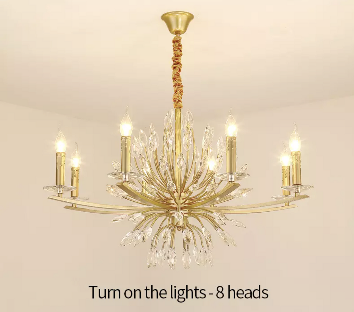 Sherlyn Kelly Gold Sputnik Chandelier - Reflect Lighting