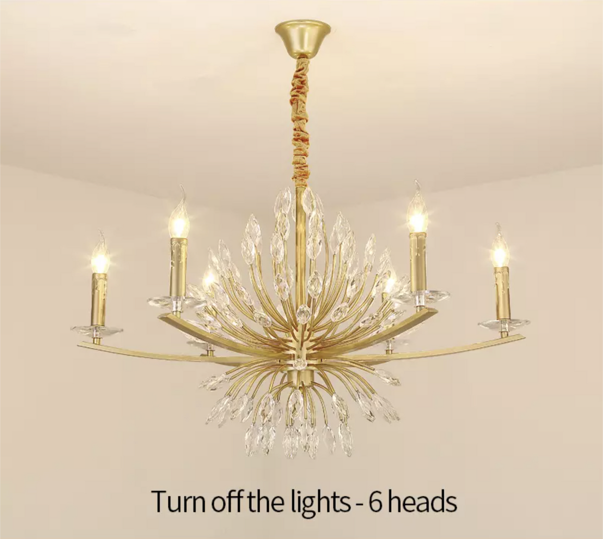 Sherlyn Kelly Gold Sputnik Chandelier - Reflect Lighting