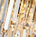 Pyrite Grey Crystal Chandelier -Round/Rectangle - Reflect Lighting