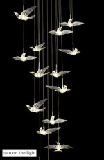 Cuckoo Bird Staircase Chandelier - Reflect Lighting