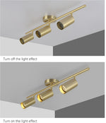 Gold Multi Head Metal Ceiling Spotlight - Reflect Lighting