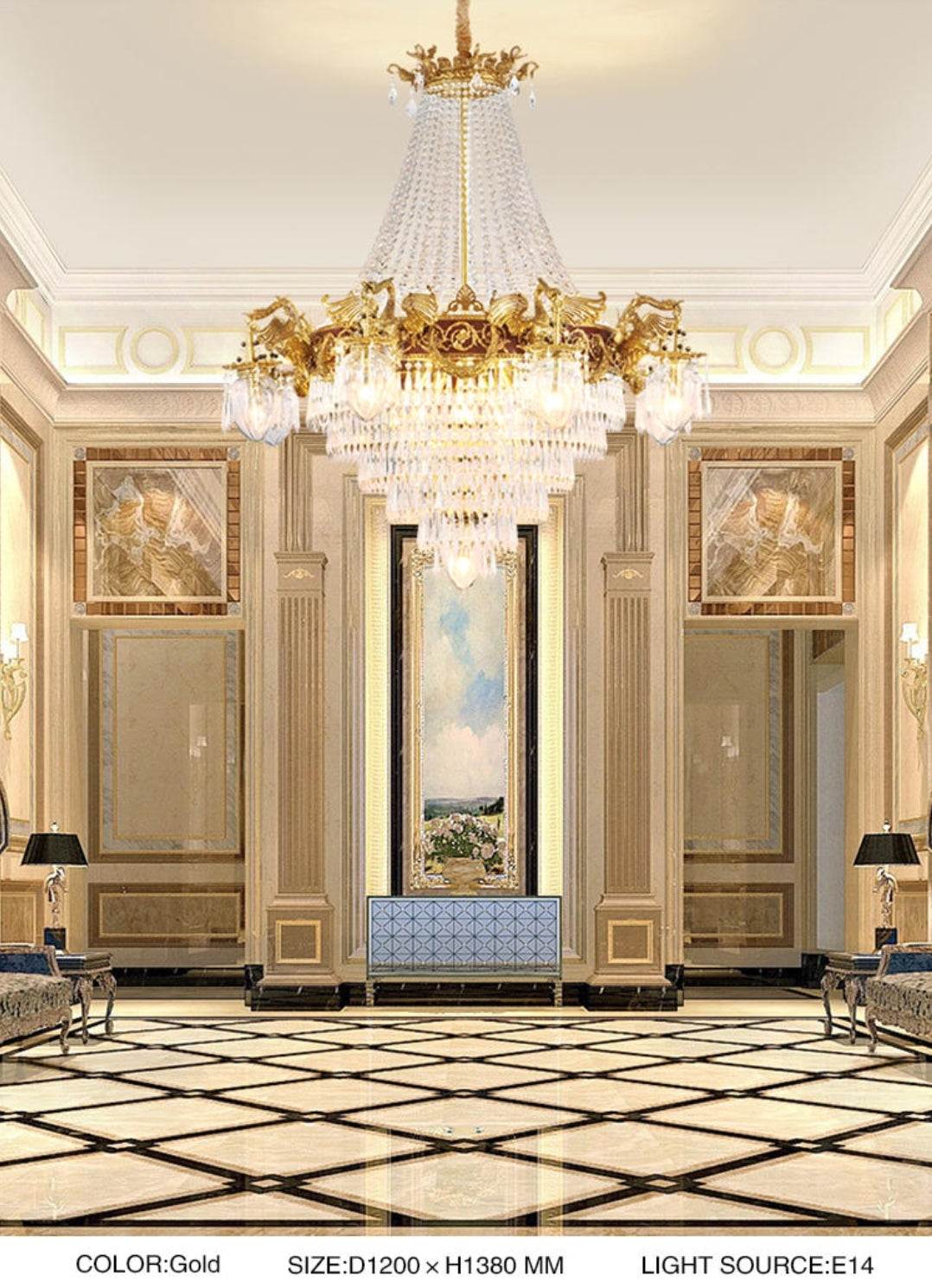 Premium Luxury Hand Detailed Crystal Chandelier - Reflect Lighting