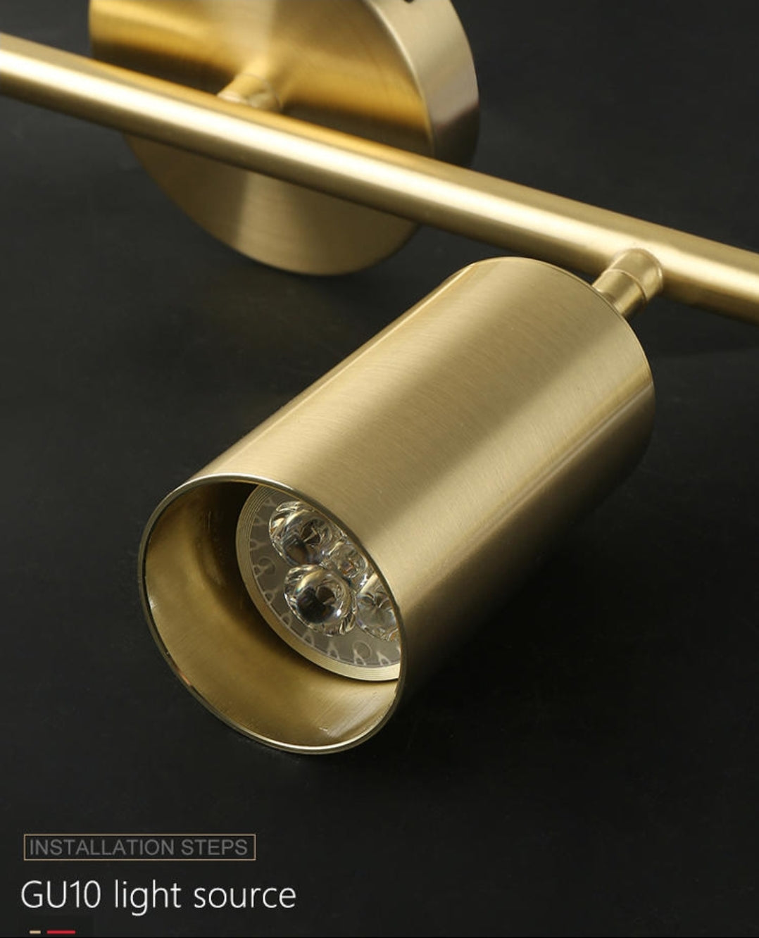 Gold Multi Head Metal Ceiling Spotlight - Reflect Lighting