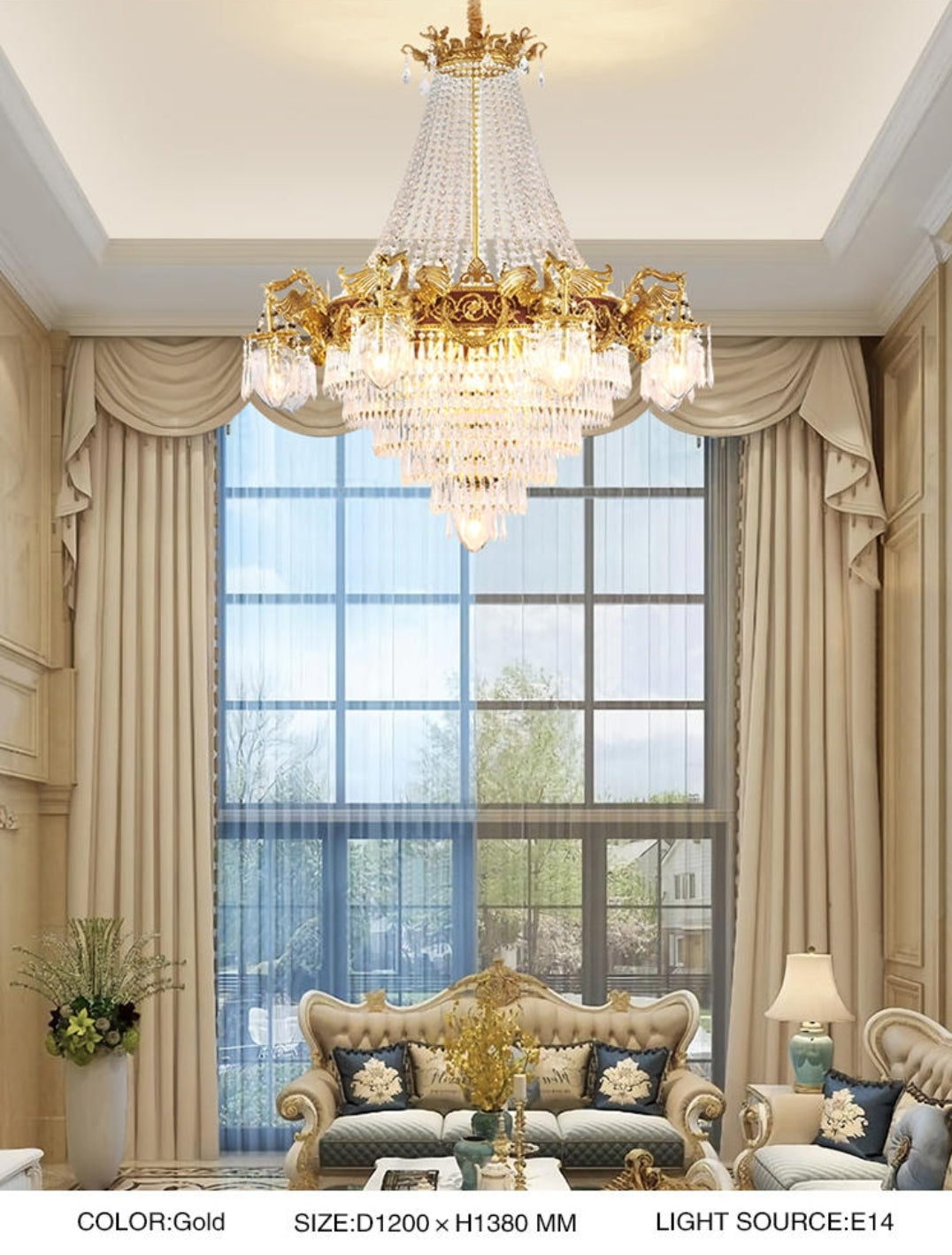 Premium Luxury Hand Detailed Crystal Chandelier - Reflect Lighting