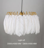 Feather Pendant Lamp-White - Reflect Lighting