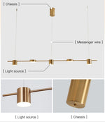 Long Iron Spotlight Black/Gold - Reflect Lighting