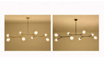 Sputnik Iron & Glass Chandelier/Gold-Black - Reflect Lighting