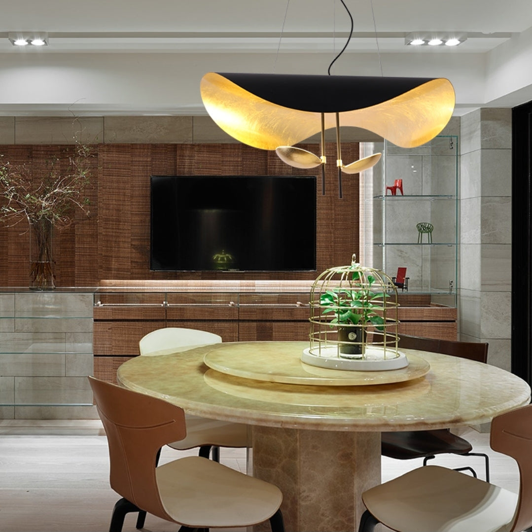 Flying Saucer Chandelier-Black/White - Reflect Lighting