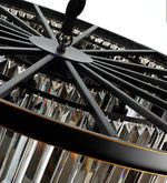 Transparent Circular Crystal Flat Chandelier - Reflect Lighting