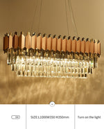 Rose Gold Crystal Chandeliers-Round/Rectangle - Reflect Lighting