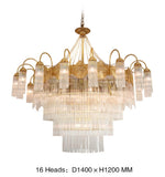 Premium Crystal Copper Chandelier-Round/Rectangle - Reflect Lighting