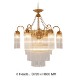 Premium Crystal Copper Chandelier-Round/Rectangle - Reflect Lighting