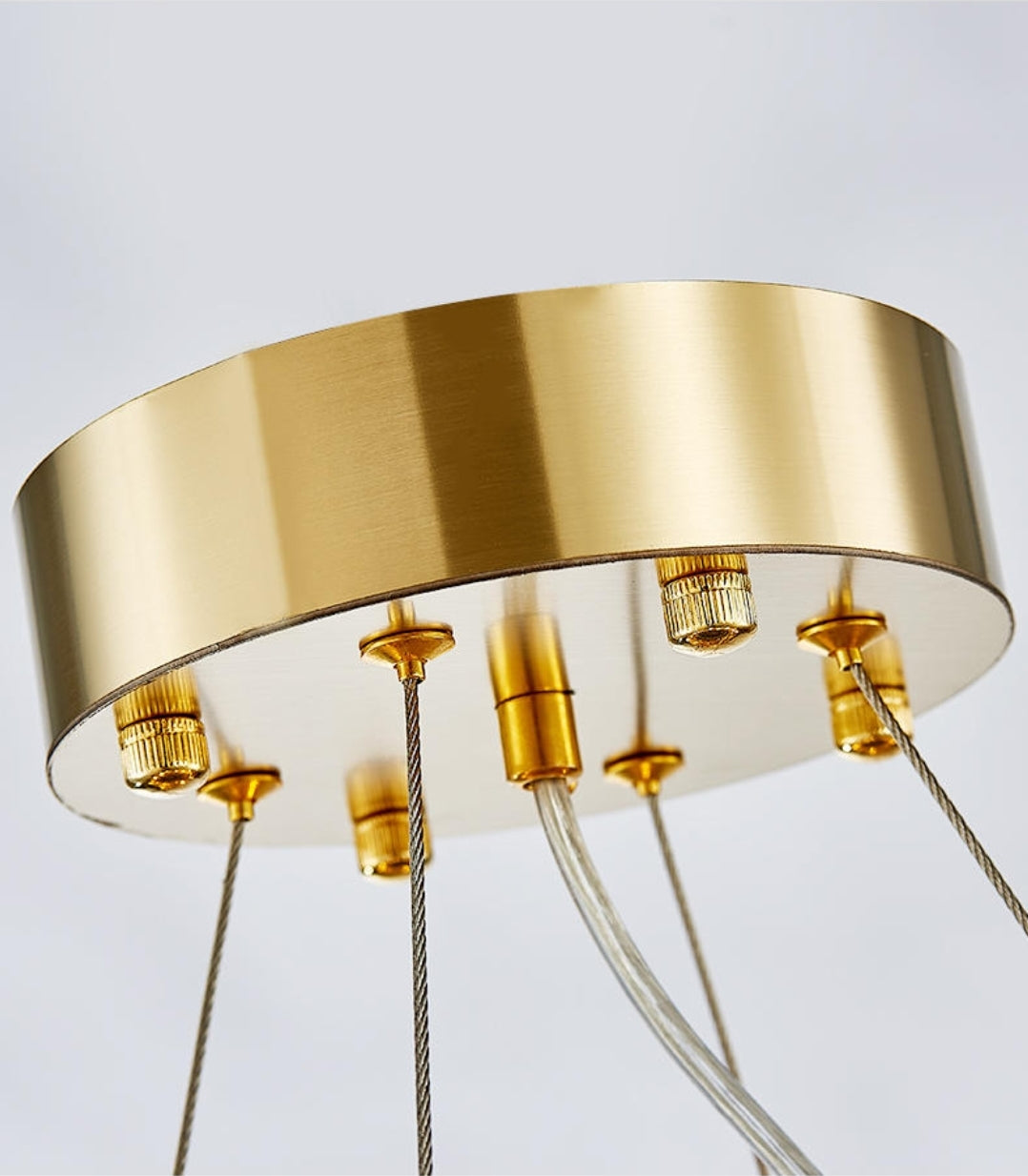 Sphere Gold Crystal Chandeliers-Round/Rectangle - Reflect Lighting