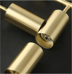 Gold Multi Head Metal Ceiling Spotlight - Reflect Lighting