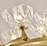 Sanne Barium Copper Crystal Chandelier - Reflect Lighting