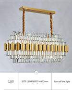 Sphere Gold Crystal Chandeliers-Round/Rectangle - Reflect Lighting