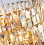 Sphere Gold Crystal Chandeliers-Round/Rectangle - Reflect Lighting