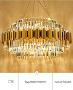 Sphere Gold Crystal Chandeliers-Round/Rectangle - Reflect Lighting