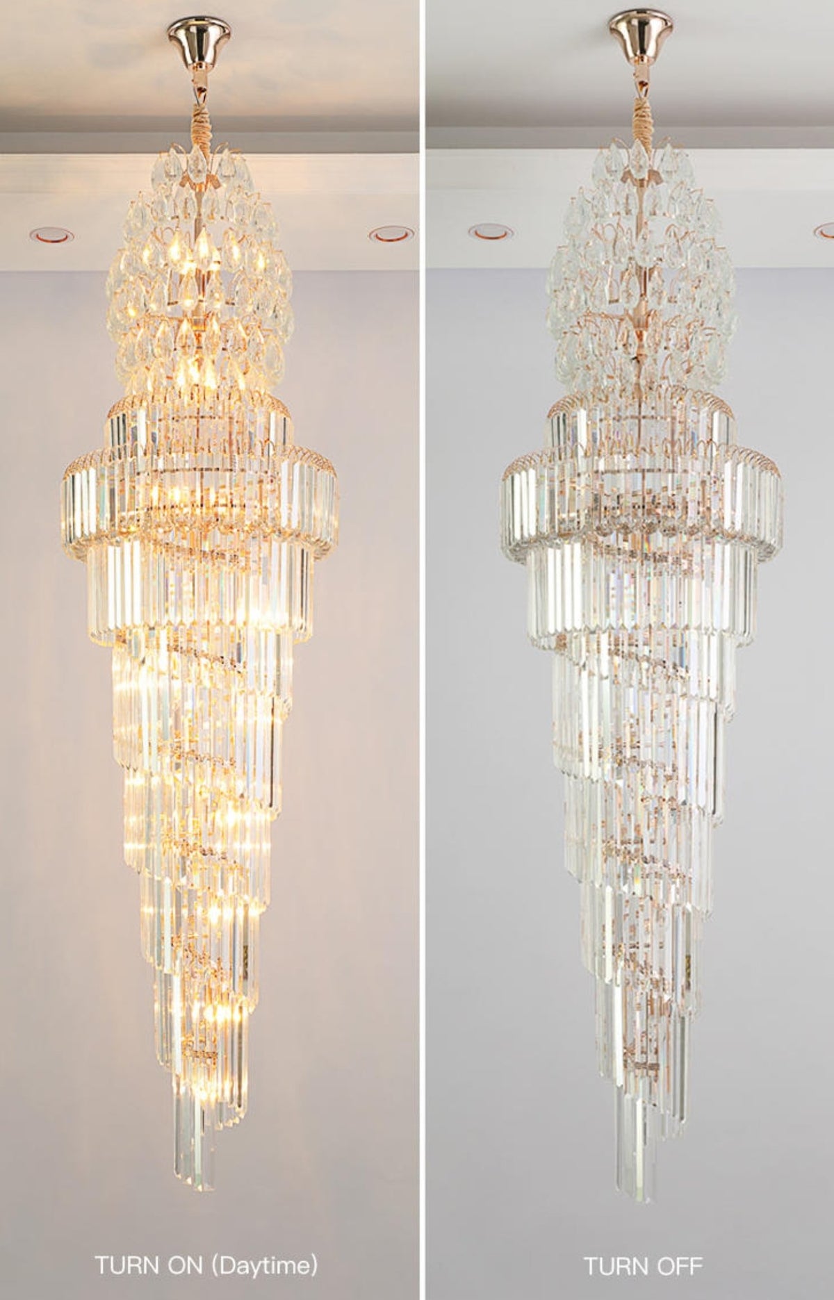 Large Italian Crystal Chandelier - Reflect Lighting