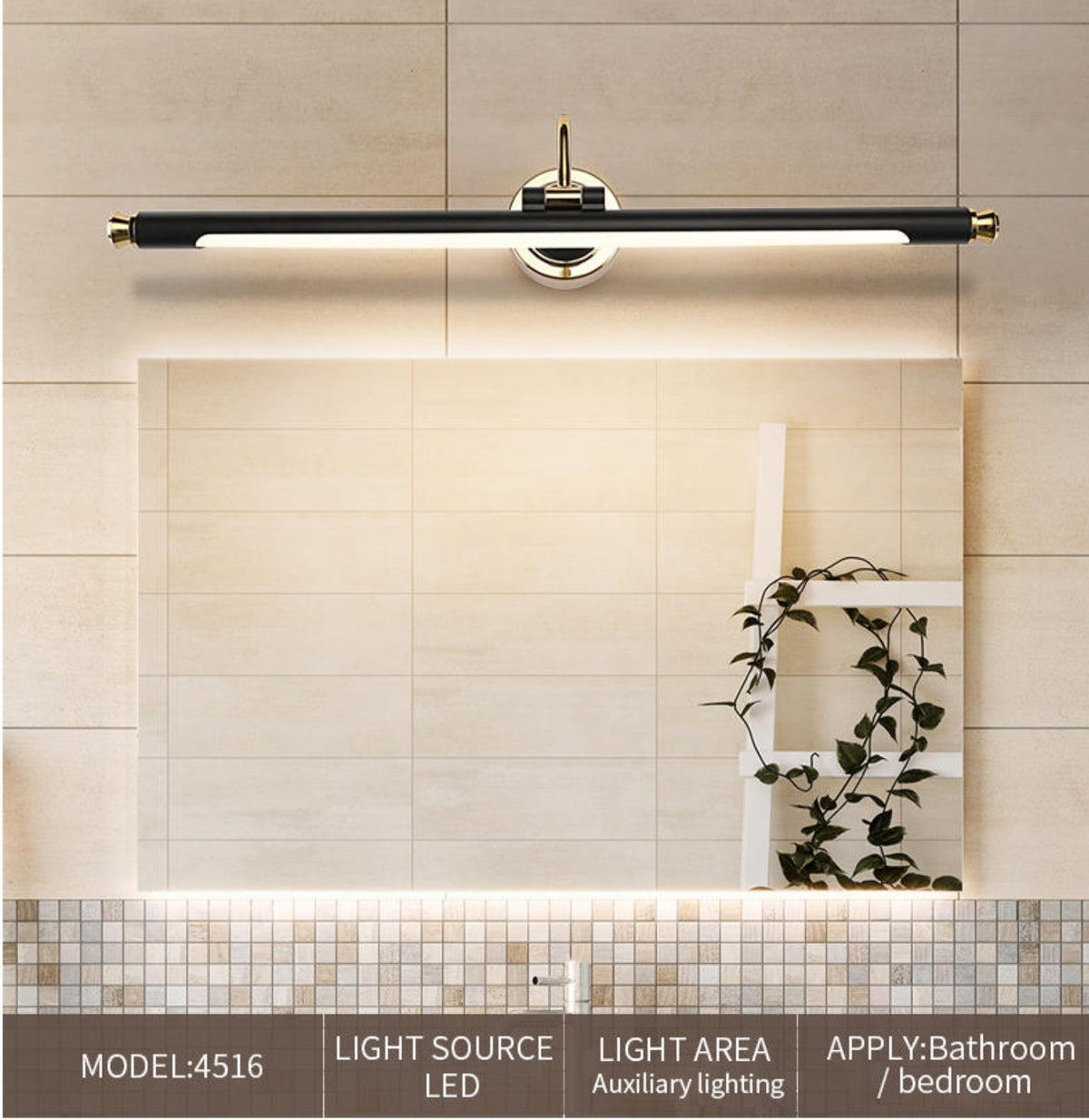 Bailey Waterproof Mirror Led Wall Light - Reflect Lighting