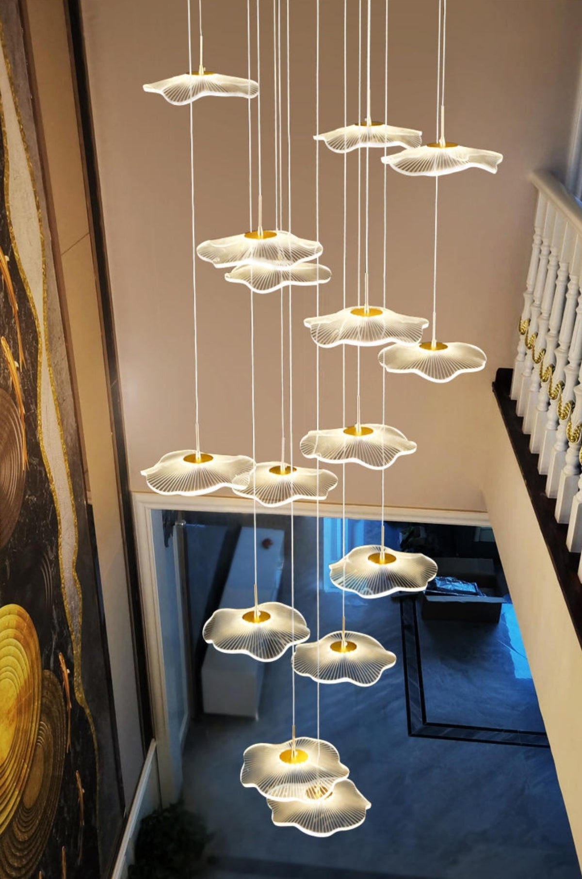 Demello Staircase Chandelier - Reflect Lighting