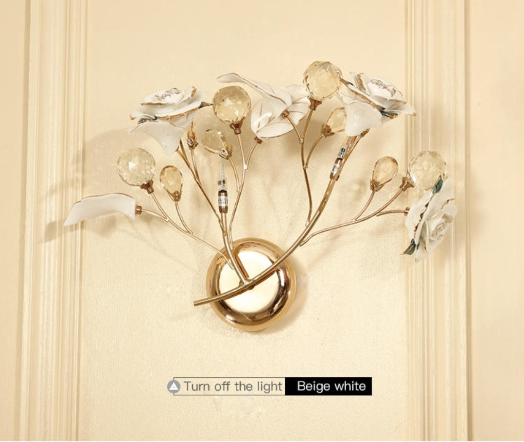 Lotus Flower Crystal Wall Lamps/-6 Colours - Reflect Lighting