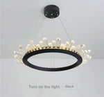 Wagon Wheel Chandelier-Black/Gold - Reflect Lighting