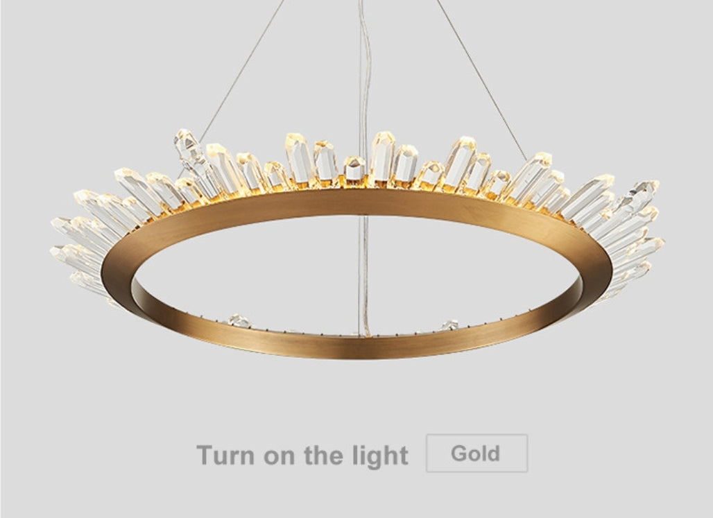 Wagon Wheel Chandelier-Black/Gold - Reflect Lighting