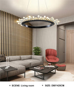 Wagon Wheel Chandelier-Black/Gold - Reflect Lighting