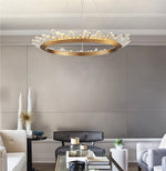 Wagon Wheel Chandelier-Black/Gold - Reflect Lighting