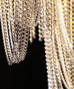 Iron Large Long Metal Chandelier-Gold/Chrome - Reflect Lighting