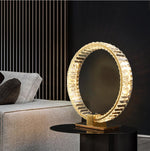 Bennie Crystal Table Lamp- Gold/Chrome - Reflect Lighting