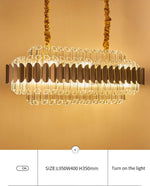 Gary & Gold Cylinder Crystal Chandelier-Round/Rectangle - Reflect Lighting