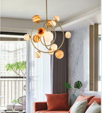 Solar System Glass Chandelier - Reflect Lighting