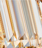 Walden Gold Crystal Chandelier-Round/Rectangle - Reflect Lighting