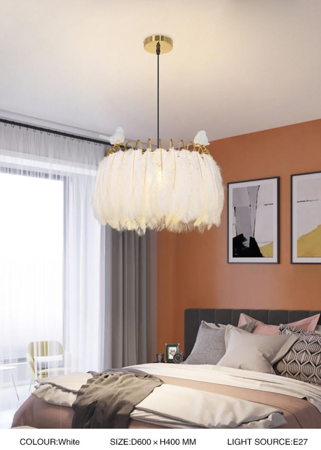 Redneck Feather Bird Chandelier - Reflect Lighting