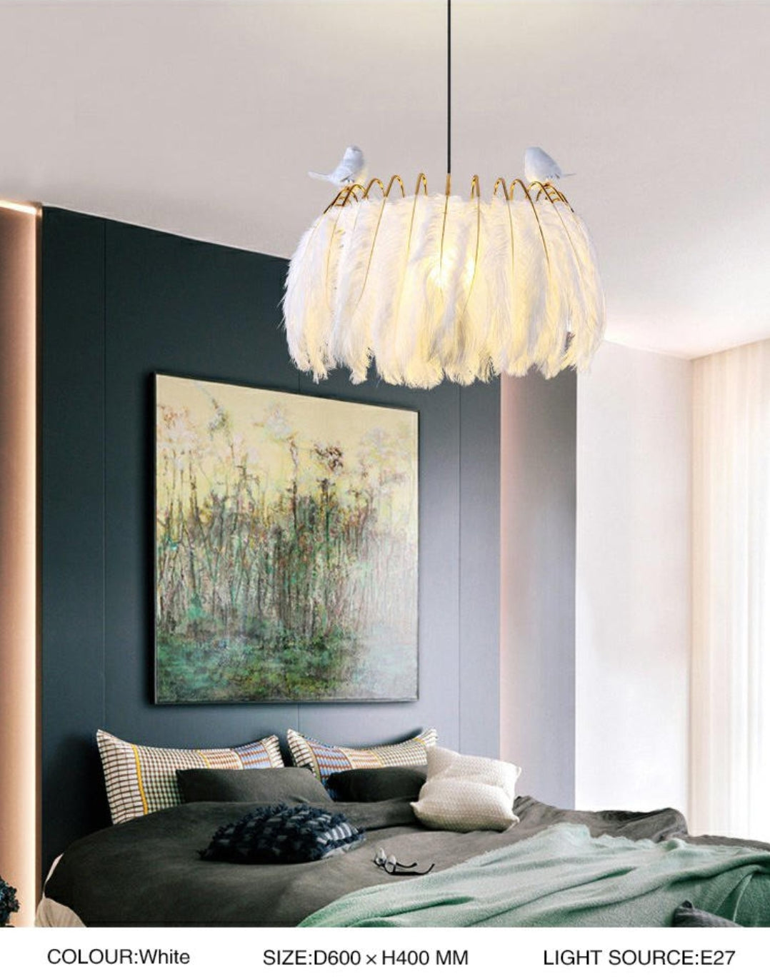 Redneck Feather Bird Chandelier - Reflect Lighting