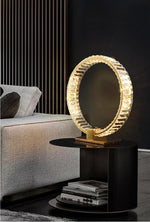 Bennie Crystal Table Lamp- Gold/Chrome - Reflect Lighting