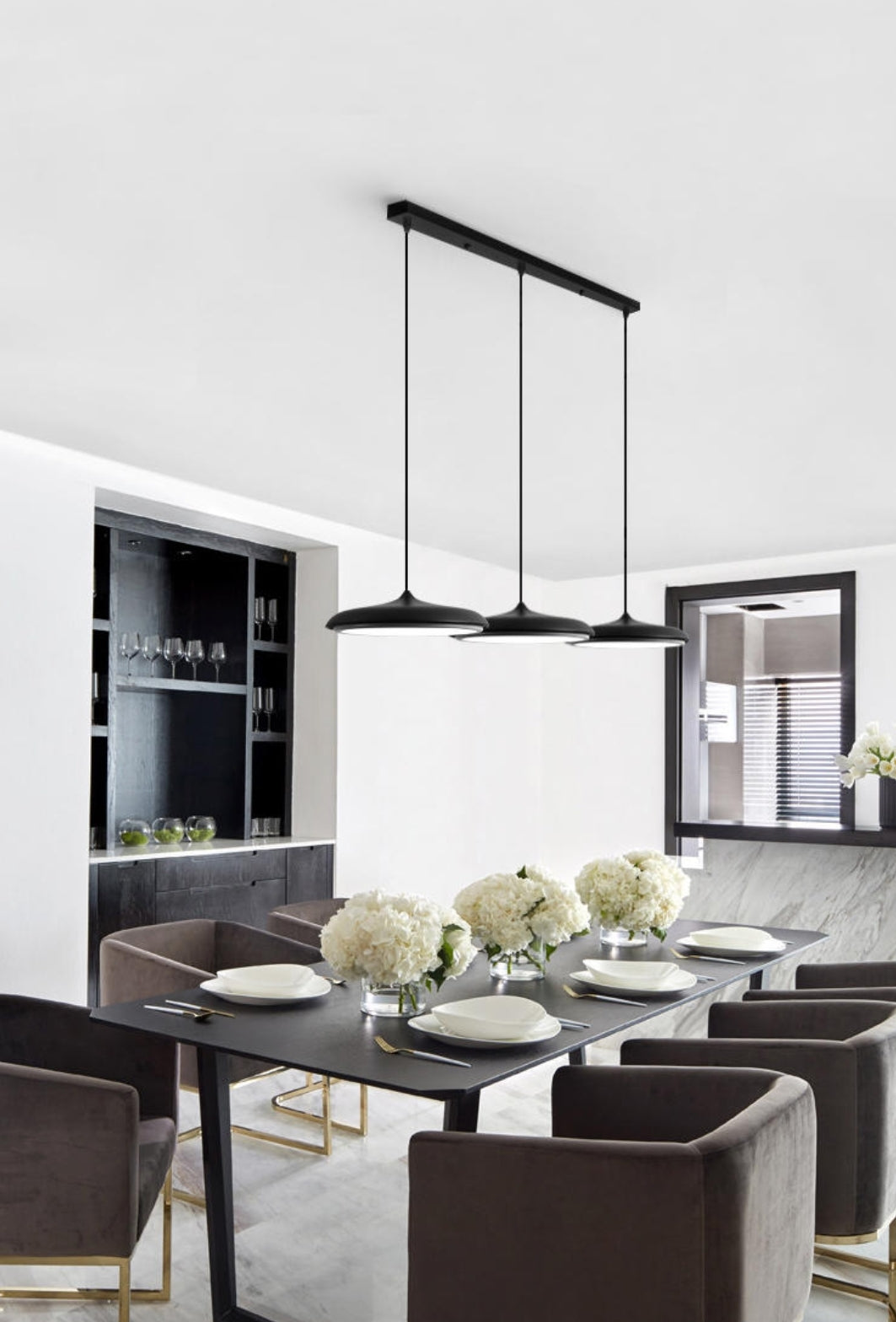 Simple Metal Led Pendant Lighting- 8 Colours