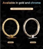 Bennie Crystal Table Lamp- Gold/Chrome - Reflect Lighting