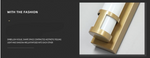 Galarza Gold & Black LED Outdoor Wall Light - Reflect Lighting