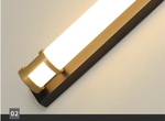 Galarza Gold & Black LED Outdoor Wall Light - Reflect Lighting