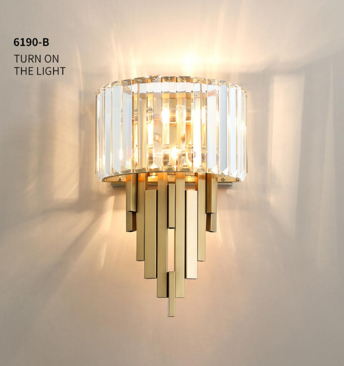 Aramis Iron Crystal Wall Lamp - Reflect Lighting