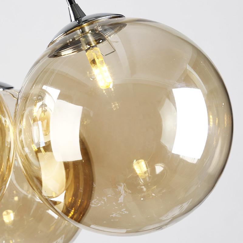Bubble Ball Chandelier-Gold/Smokey Grey - Reflect Lighting