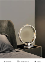 Bennie Crystal Table Lamp- Gold/Chrome - Reflect Lighting