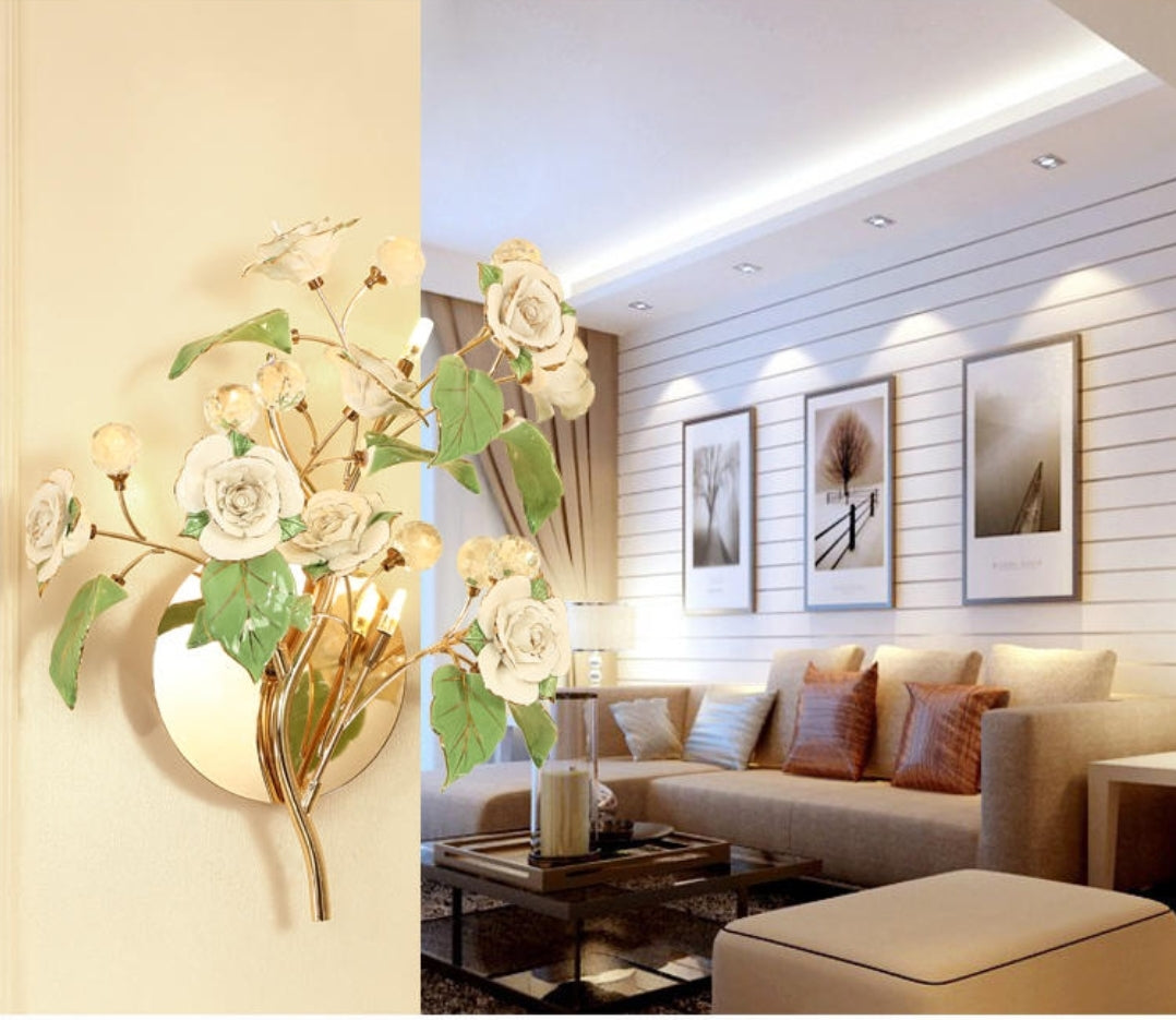 Lotus Flower Crystal Wall Lamps/-6 Colours - Reflect Lighting