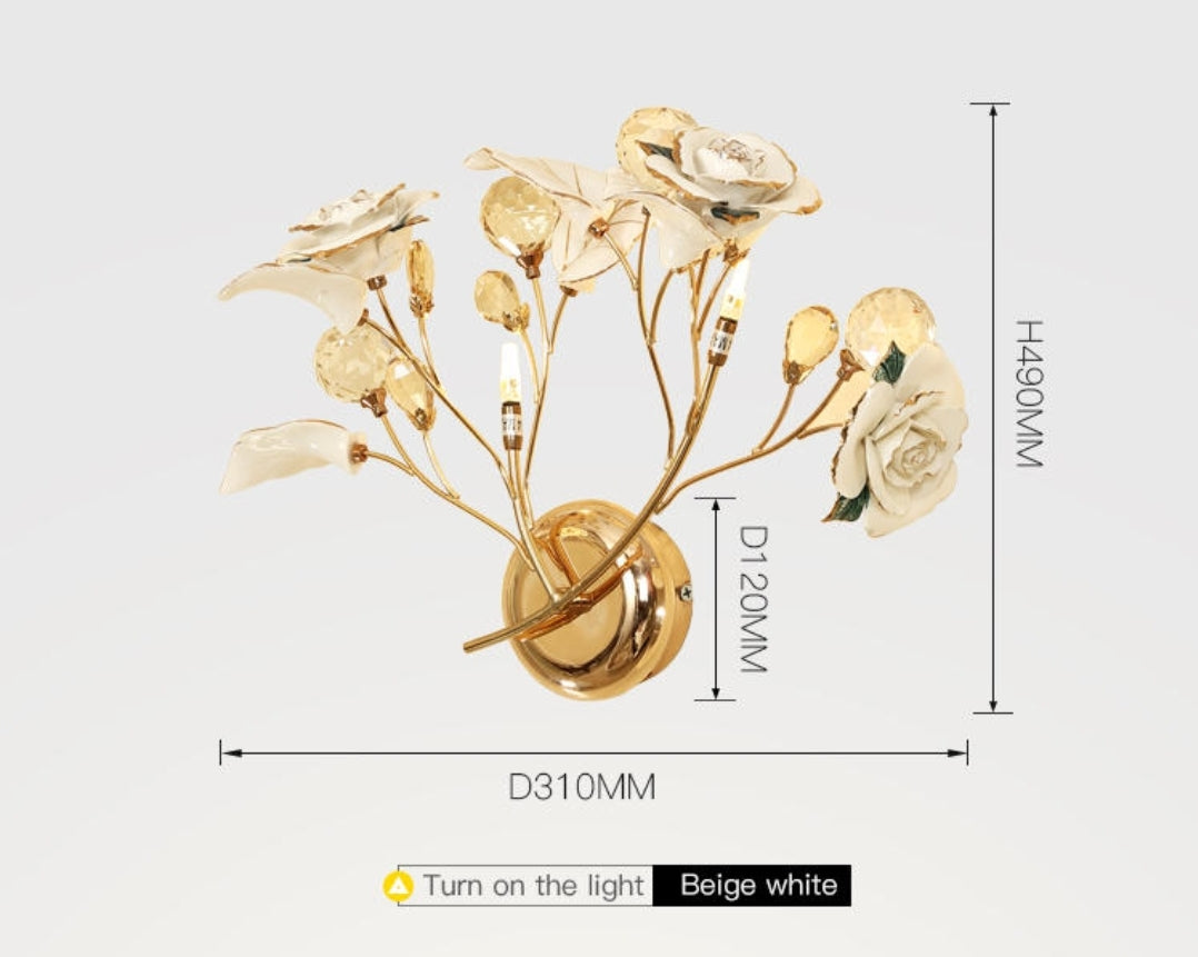 Lotus Flower Crystal Wall Lamps/-6 Colours - Reflect Lighting